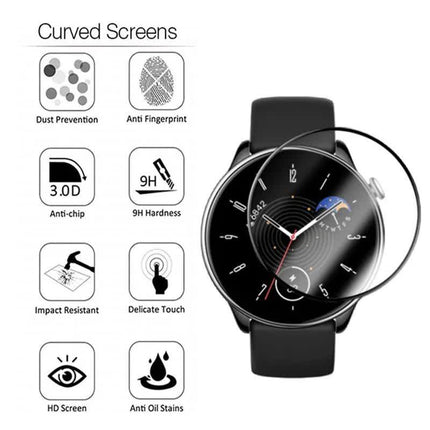 1-2 pcs compatible with Amazfit Gtr Mini Gtr 4 3 2 Pro 2E Smart Watch Full Cover Protection Cure Film Gtr3 Gtr4 Glass for Amazfit GTR 4 1 pc.