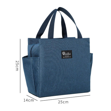 Lunch Bag for Adult Children Thick Portable Black.
