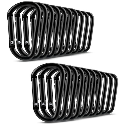 20 pcs Small Carabiners, Multifunctional Aluminum D-ring Clips_max.