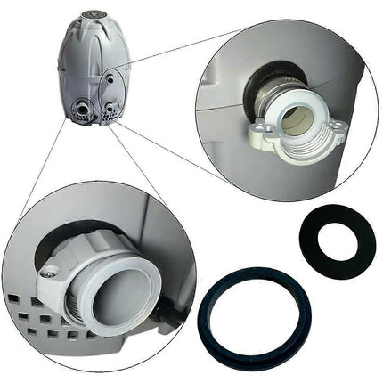 pcs Connection Seals Gaskets Washers for Coleman for Lay-Z-spa, A and B/C Connection Seals Gaskets (Black) [HK].