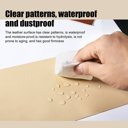 Self-adhesive repair patch artificial leather 50x138 cm Black Black Black Variety.