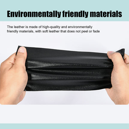 Self-adhesive repair patch artificial leather 50x138 cm Black Black Black Variety.
