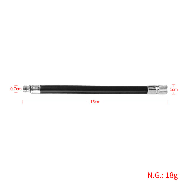 For Xiaomi scooter inflatable extension cord original model inflatable extension valve M365 Pro Pro2 1S extension tube Black.