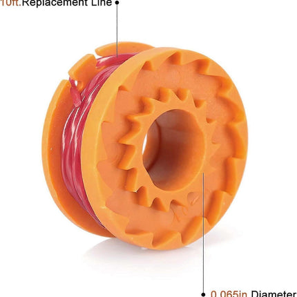 12-pack Trimmer Line for Worx 20V Trimmers, Durable Replacement Spool for Pool Cover and Edge Trimmers, Improved Cutting Speed.