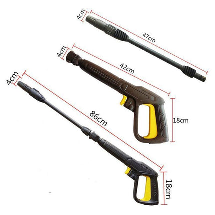 High Pressure Washer Gun Compatible with Karcher K Series, Including Car Wash Gun, Handle, Long Foam Gun and Bottle Cleaning Set.