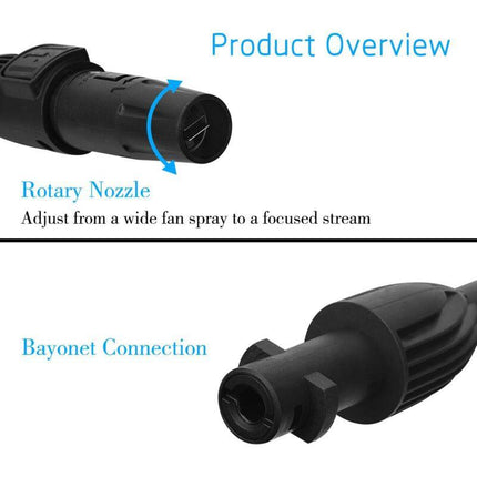 High Pressure Washer Gun Compatible with Karcher K Series, Including Car Wash Gun, Handle, Long Foam Gun and Bottle Cleaning Set.