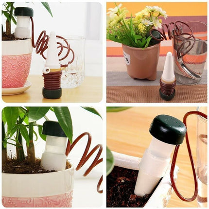 Automatic Drip Irrigation System with Self-Ceramic Probes, Indoor Plant Spikes for Watering Bonsai, Plants, Flowers, 8-Pack.