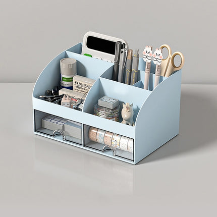 Desktop Storage Box White/Blue/Pink Paper Boxes Type Other Blue.