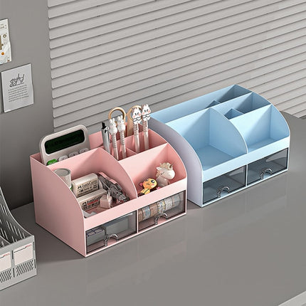 Desktop Storage Box White/Blue/Pink Paper Boxes Type Other Blue.