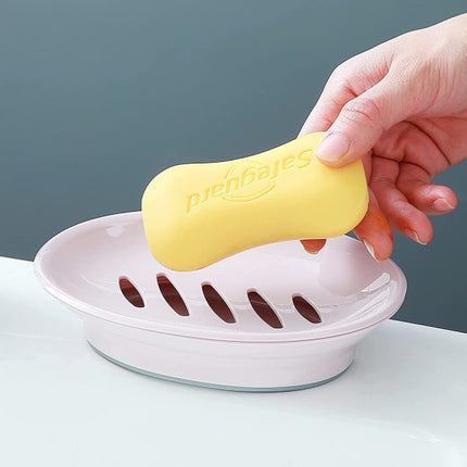 2-pack soap dish, plastic soap cups, non-slip soap dish, soap holder, shower with drip tray, easy-clean soap saver (pink).