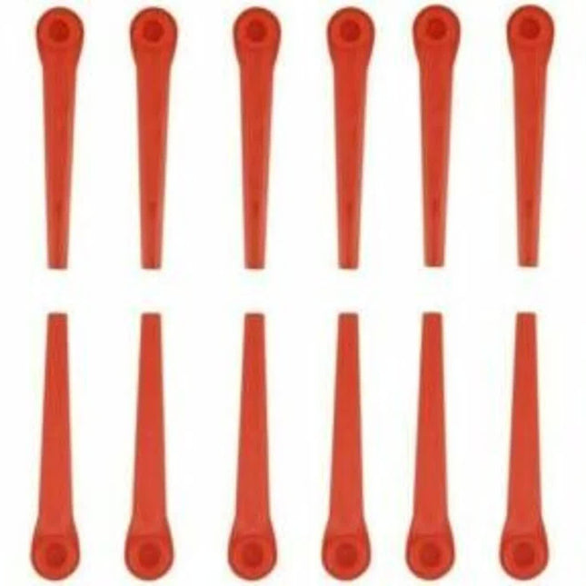 100 pcs Plastic Replacement Blades for GARDENA EasyCut LI-18/23R.