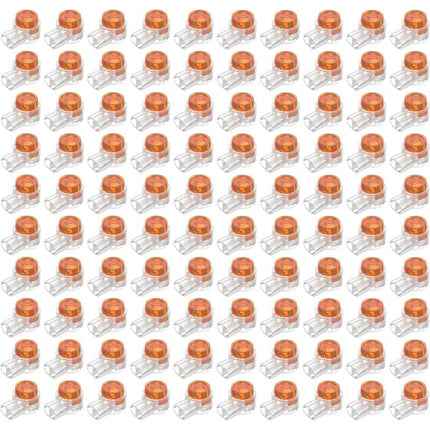 100pcs Scotchlok UY Waterproof Connector, Resin Filled Cable Connectors Wire Terminals for Garden & Outdoor Robotic Lawn Mower.