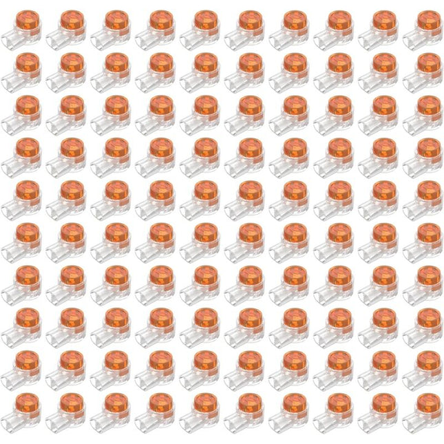 100pcs Scotchlok UY Waterproof Connector, Resin Filled Cable Connectors Wire Terminals for Garden & Outdoor Robotic Lawn Mower.