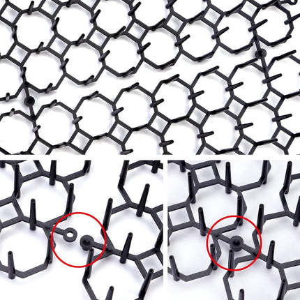 12 pcs 15 cm x 20 cm Spike Mat, Cat Scare with Spikes, Dog Mat, Plastic Net for Animals.