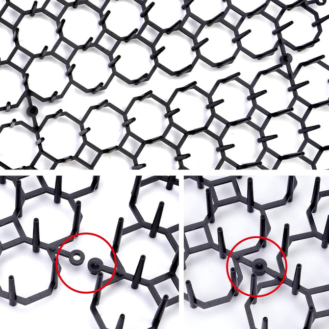 12 pcs 15 cm x 20 cm Spike Mat, Cat Scare with Spikes, Dog Mat, Plastic Net for Animals.