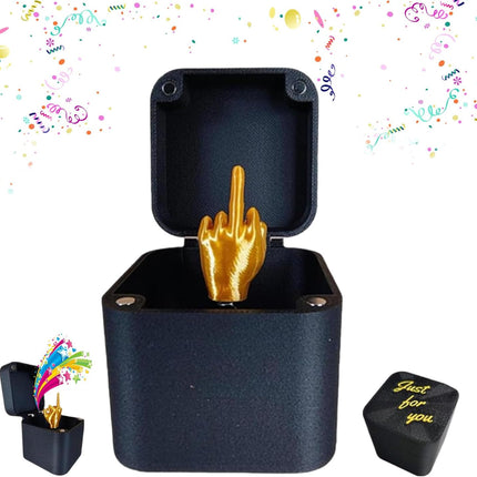 Middle Finger in a Box, Box of Middle Fingers, Middle Finger Surprise Gift, Joke Gift with Protruding Hand for Adults, for the Office (1 pc) 1Pcs.