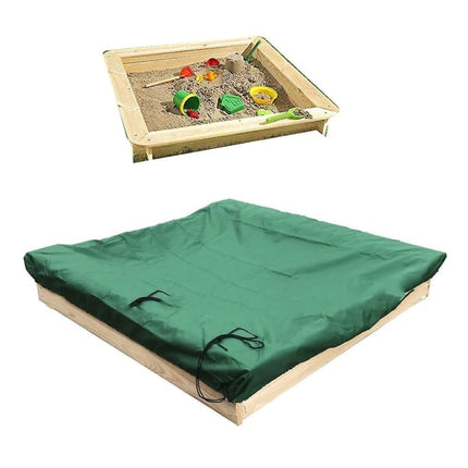 Dustproof cover for sandbox Waterproof sandbox pool cover black 150x150x20cm black 150x150x20cm.