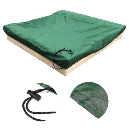 Dustproof cover for sandbox Waterproof sandbox pool cover black 150x150x20cm black 150x150x20cm.
