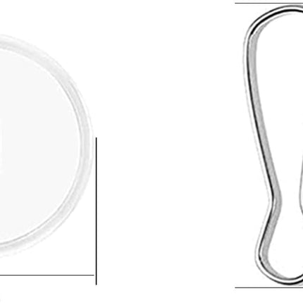 20-pack transparent self-adhesive ceiling hooks, no drilling required, ceiling hooks.