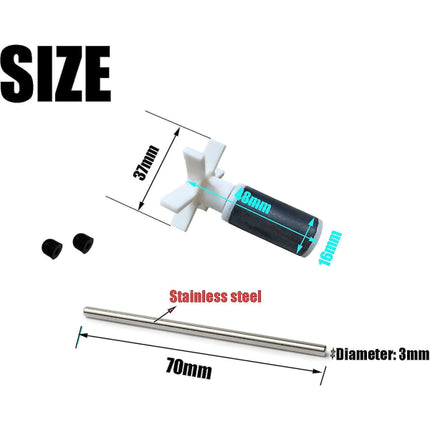 Lay-Z-Spa Pump Impeller and Shaft Bestway Fits all Hydro Jet—max.