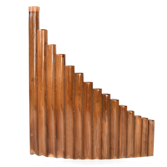 Pan Flute 15 pipes Natural bamboo Wind instrument Pan Flute G-tone Pan Flute Handmade Woodwind instrument.
