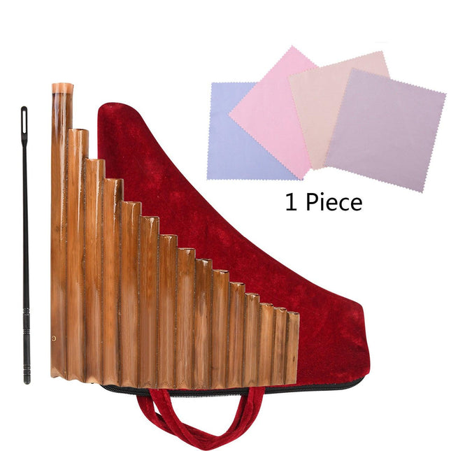 Pan Flute 15 pipes Natural bamboo Wind instrument Pan Flute G-tone Pan Flute Handmade Woodwind instrument.