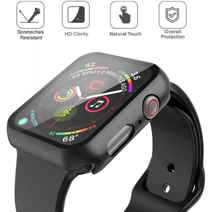 2-PACK Compatible with Apple Watch 40mm Shockproof Case 9H Tempered Glass 2in1 Rose Gold.