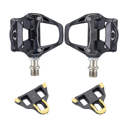 Compatible Shimano Ultegra R8000 SPD-SL Clipless Pedals with SM-SH11 Cleats black.