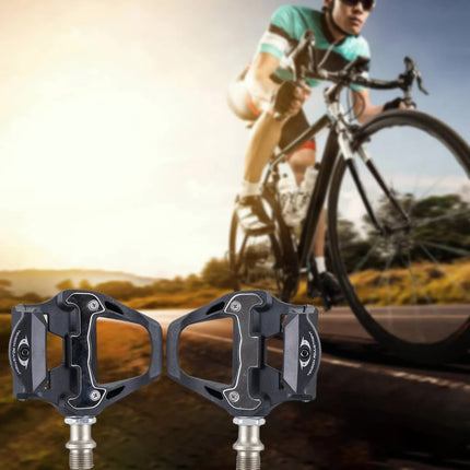 Compatible Shimano Ultegra R8000 SPD-SL Clipless Pedals with SM-SH11 Cleats black.