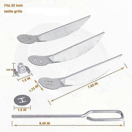 Weber 22-inch One-Touch Ash Cleaning System, Fits Master-Touch/Performer/Original Series Grills (FMY) Silver.