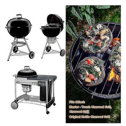 Weber 22-inch One-Touch Ash Cleaning System, Fits Master-Touch/Performer/Original Series Grills (FMY) Silver.