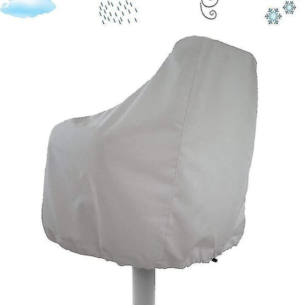 2-Pack Protector, Outdoor Waterproof Pedestal Pontoon Captain Boat Bench Chair Cover, Oxford Fabric Rudder Chair Cover - Perfect.