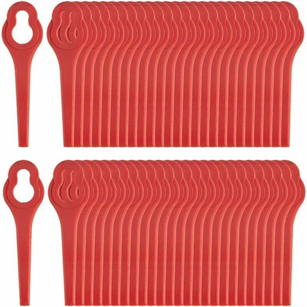 Pack of 50 compatible blades for Ferrex Aldi Far 20-i grass trimmer, replacement blades for cordless grass trimmers..