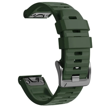 22mm 26mm Silicone Strap for Garmin Fenix 7X 7 Pro Solar/6X 6 Sapphire 5 5X Plus 3 3HR/Epix QuickFit WatchBand 1:1 Official Band style1 Army green style1 Army green QuickFit 22mm.