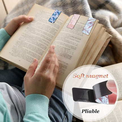 Magnetic Bookmarks, Magnetic Christmas Bookmarks, Colorful Magnetic Bookmarks for Kids, Page Markers, 30 Pieces.
