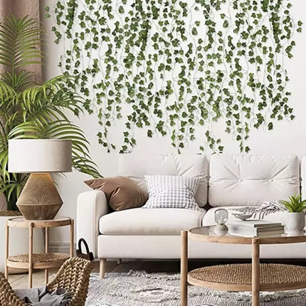 25 meters Ivy garland / Leaf garland - 2 m long Green.