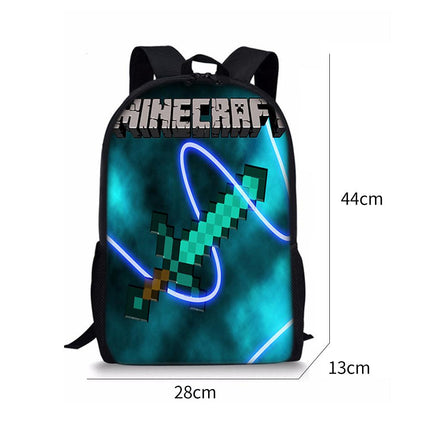Minecraft Backpack for Kids Student School Bag Shoulder Bag A.