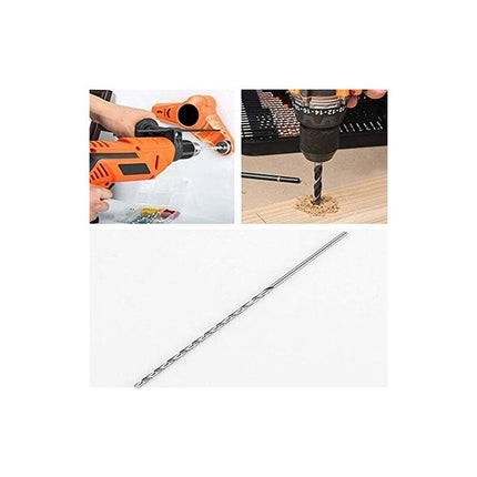 Extra long twist drill, HSS twist drill length 160 mm Drilling tool for wood, metal and steel Twist drill 3 mm.