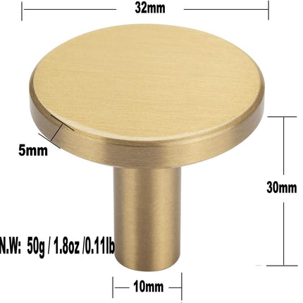 Set of 4 wall hooks in brushed brass, towel hooks in gold.