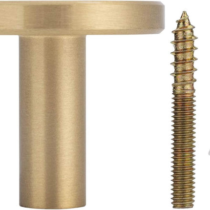 Set of 4 wall hooks in brushed brass, towel hooks in gold.