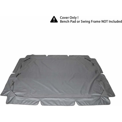 Replacement Cover for 3-Seater Garden Swing Waterproof UV Protection Gray Large.