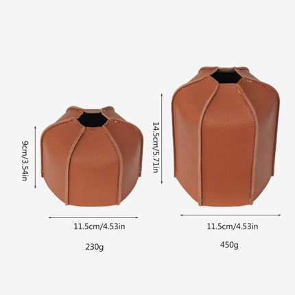 Gas Tank Protector Cylinder PU Leather Gas Tank Protective Case Propane Gas Cylinder Protection Gas Fuel Tanks Gas Tank Protection 450g.