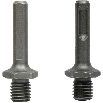 M14 external thread to SDS Plus internal thread and internal triangle adapter for drill grinder, from DEBUNS.