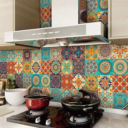 Waterproof Tile Stickers for Kitchen, Furniture, Table 15x15cm - 24 pcs.
