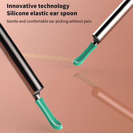 ST 1080P Wireless Ear Cleaning Otoscope Ear Cleaning Tool Black 8 PCS Set.