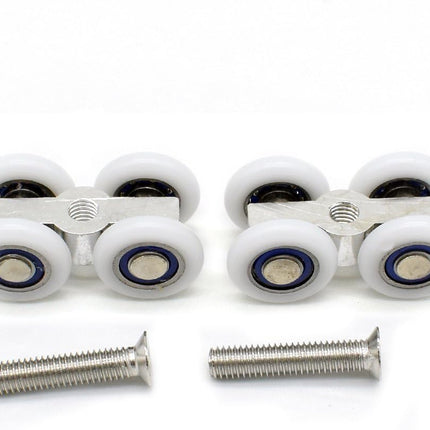 Set of 2 rollers for sliding glass doors.