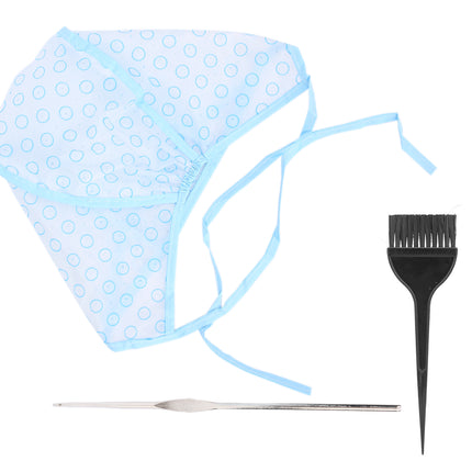 Hair Cap for Curls, Reusable Curl Cap with Hair Dyeing Brushes and Needle.