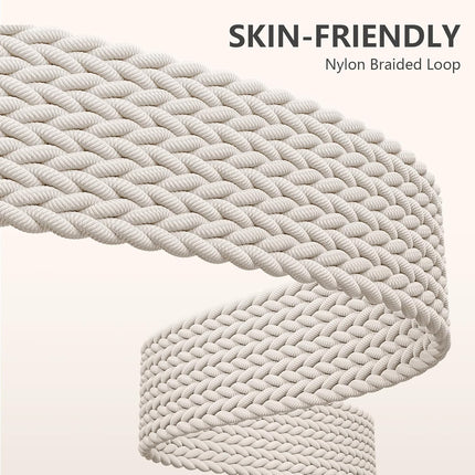 Elastic Braided Nylon Sport Strap for Fitbit Versa - Compatible Straps (Sense/Sense 2).