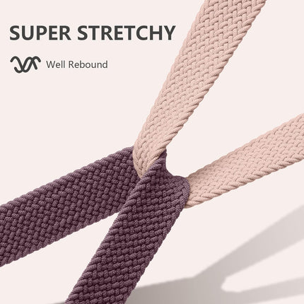 Elastic Braided Nylon Sport Strap for Fitbit Versa - Compatible Straps (Sense/Sense 2).