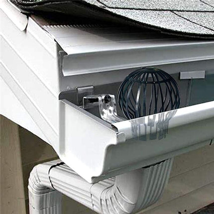 4-pack plastic downspout protectors - Keeps downspouts free from blockages caused by leaves, moss, mud, sludge, balls and other debris—max.